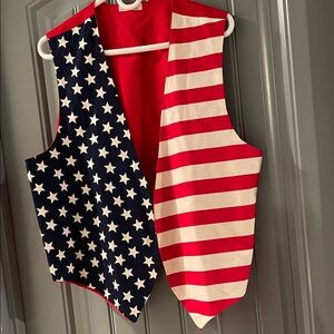 Patriotic Stars & Stripes Vest - Red, White & Blue